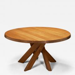 Pierre Chapo Pierre Chapo Model SFAX T21 D Dining Table in Solid Elm France 1970s - 4192083