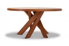 Pierre Chapo Pierre Chapo Round Dining Table In Solid French Elm 1960s - 857030