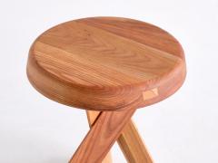 Pierre Chapo Pierre Chapo S31 Stool in Solid Elm Chapo Creation France - 2075948