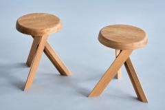 Pierre Chapo Pierre Chapo S31A Stool in Solid Oak Wood Chapo Creation France - 3381973