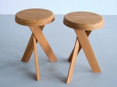 Pierre Chapo Pierre Chapo S31B Stool in Solid Oak Wood Chapo Creation France - 3394727