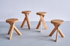 Pierre Chapo Pierre Chapo S31B Stool in Solid Oak Wood Chapo Creation France - 3394732