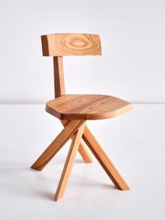 Pierre Chapo Pierre Chapo S34 Dining Chair in Solid Elm Chapo Creation France - 3366700