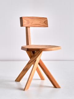 Pierre Chapo Pierre Chapo S34 Dining Chair in Solid Elm Chapo Creation France - 3366706