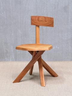 Pierre Chapo Pierre Chapo S34 Dining Side Chair in Solid Elm Chapo Creation France 2024 - 4633472