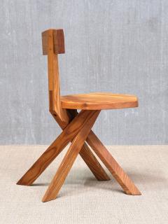 Pierre Chapo Pierre Chapo S34 Dining Side Chair in Solid Elm Chapo Creation France 2024 - 4633475