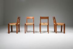 Pierre Chapo Pierre Chapo Set of Eight S24 Chairs in Solid Elm and Natural Leather 1966 - 1928251
