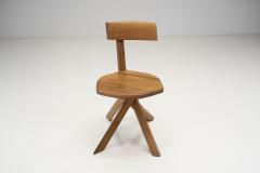 Pierre Chapo Pierre Chapo Set of Six S34 Elm Wood Chairs France 1960s - 2874141
