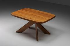 Pierre Chapo Pierre Chapo Solid Elm Dining Table Model T35B 1960s - 2442196