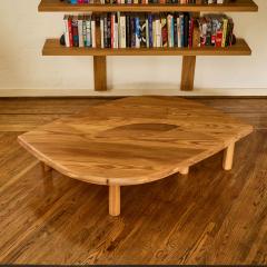 Pierre Chapo Pierre Chapo T22 Bow Handcrafted Modular Low Table in Elm for Chapo Cr ation - 4352257