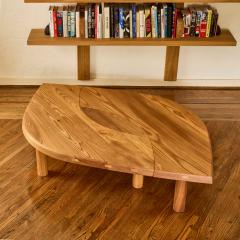 Pierre Chapo Pierre Chapo T22 Bow Handcrafted Modular Low Table in Elm for Chapo Cr ation - 4352258