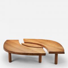 Pierre Chapo Pierre Chapo T22 Elm Coffee Table France 1970s - 4490893