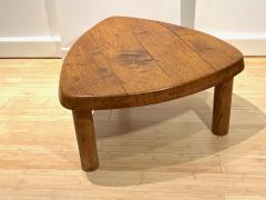 Pierre Chapo Pierre Chapo rarest vintage early edition tripod triangle coffee table - 2614741