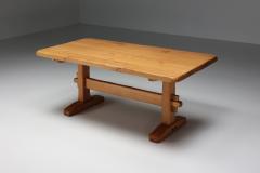 Pierre Chapo Rustic Pierre Chapo Style Dining Table 1960s - 2325662