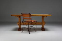 Pierre Chapo Rustic Pierre Chapo Style Dining Table 1960s - 2325676