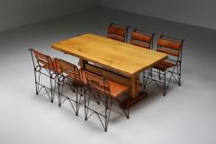 Pierre Chapo Rustic Pierre Chapo Style Dining Table 1960s - 2325680