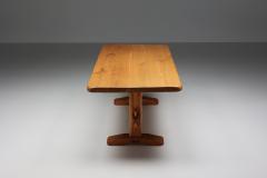 Pierre Chapo Rustic Pierre Chapo Style Dining Table 1960s - 2325690