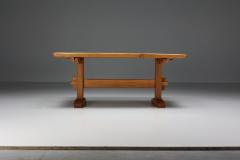 Pierre Chapo Rustic Pierre Chapo Style Dining Table 1960s - 2325691