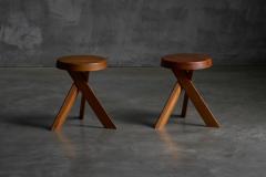Pierre Chapo S31 Stools by Pierre Chapo France 1970s - 4286133