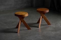 Pierre Chapo S31 Stools by Pierre Chapo France 1970s - 4286149