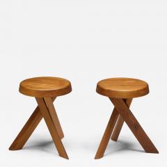 Pierre Chapo S31 Stools by Pierre Chapo France 1970s - 4287924