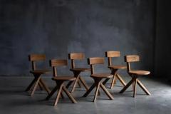 Pierre Chapo S34 Dining Chairs by Pierre Chapo France 1960s - 3484250