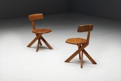 Pierre Chapo S34 Dining Chairs by Pierre Chapo France 1970s - 4506203