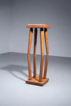 Pierre Chapo Set of 2 Pierre Chapo Stools S01 patinated old version in Elm France 1970s - 3927938