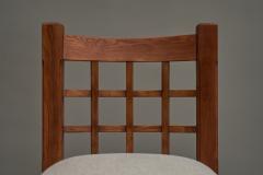 Pierre Chapo Set of 5 Pierre Chapo Style Chairs in Solid Elm France 1970s - 4468793
