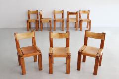 Pierre Chapo Set of Eight S11 Chairs by Pierre Chapo - 710578