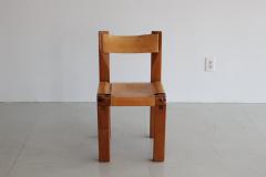 Pierre Chapo Set of Eight S11 Chairs by Pierre Chapo - 710581