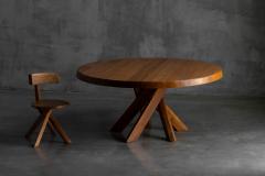 Pierre Chapo T21 Elm Dining Table by Pierre Chapo France 1973 - 4529913