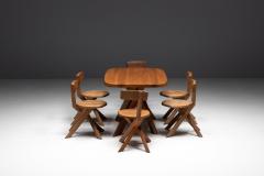 Pierre Chapo T35A Dining Table by Pierre Chapo France 1970s - 4271527