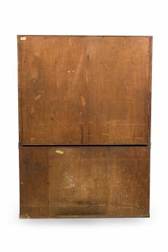 Pierre Chareau French Art Deco Two Piece Ebonized Tall Cabinet - 4626338