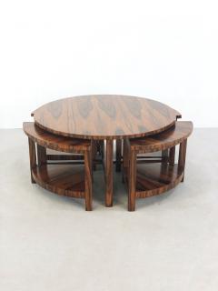 Pierre Chareau french coffee table in macassar ebony from 1930  - 958167