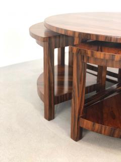 Pierre Chareau french coffee table in macassar ebony from 1930  - 958171