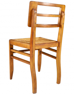 Pierre Cru ge Pierre Cru ge Oakwood Hemp Side Chairs - 2692165