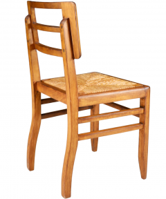 Pierre Cru ge Pierre Cru ge Oakwood Hemp Side Chairs - 2692166