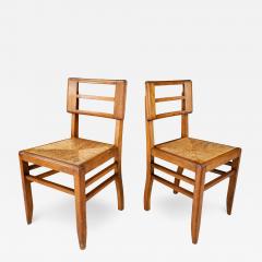 Pierre Cru ge Pierre Cru ge Oakwood Hemp Side Chairs - 2693281