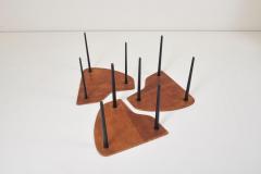 Pierre Cru ge Pierre Cruege Documented Freeform Tripod Nesting Tables Partroy France 1950s - 991658