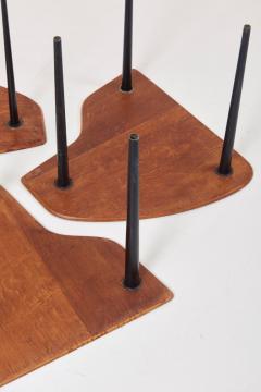 Pierre Cru ge Pierre Cruege Documented Freeform Tripod Nesting Tables Partroy France 1950s - 991659