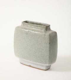 Pierre Culot Pierre Culot Off White Ceramic Citro n Vase Belgium circa 1970 Signed - 4145416