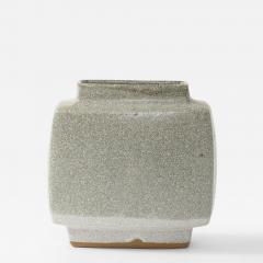 Pierre Culot Pierre Culot Off White Ceramic Citro n Vase Belgium circa 1970 Signed - 4151725