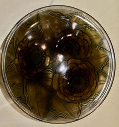 Pierre DAvesn P DAvesn Art Deco Glass Bowl France 1930s - 4134408