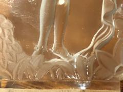 Pierre DAvesn Rare Pierre D Avesn French Art Deco Acid Etched Table Lamp - 1352476