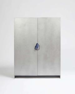 Pierre De Valck Hand Sculpted Cabinet with Original Lapis Lazuli Pierre De Valck - 1482055