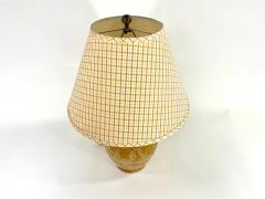 Pierre Deux French Country Ceramic Yellow Table Lamp with Custom Shade - 2985118