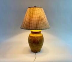 Pierre Deux French Country Ceramic Yellow Table Lamp with Custom Shade - 2985122