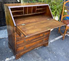 Pierre Deux French Country Oak Linen Fold Secretary Desk - 2685905