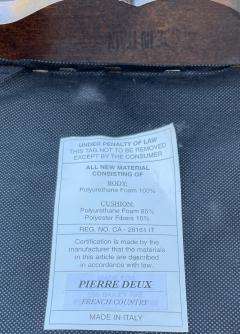 Pierre Deux Leather and Oak French Country Stool - 2685868